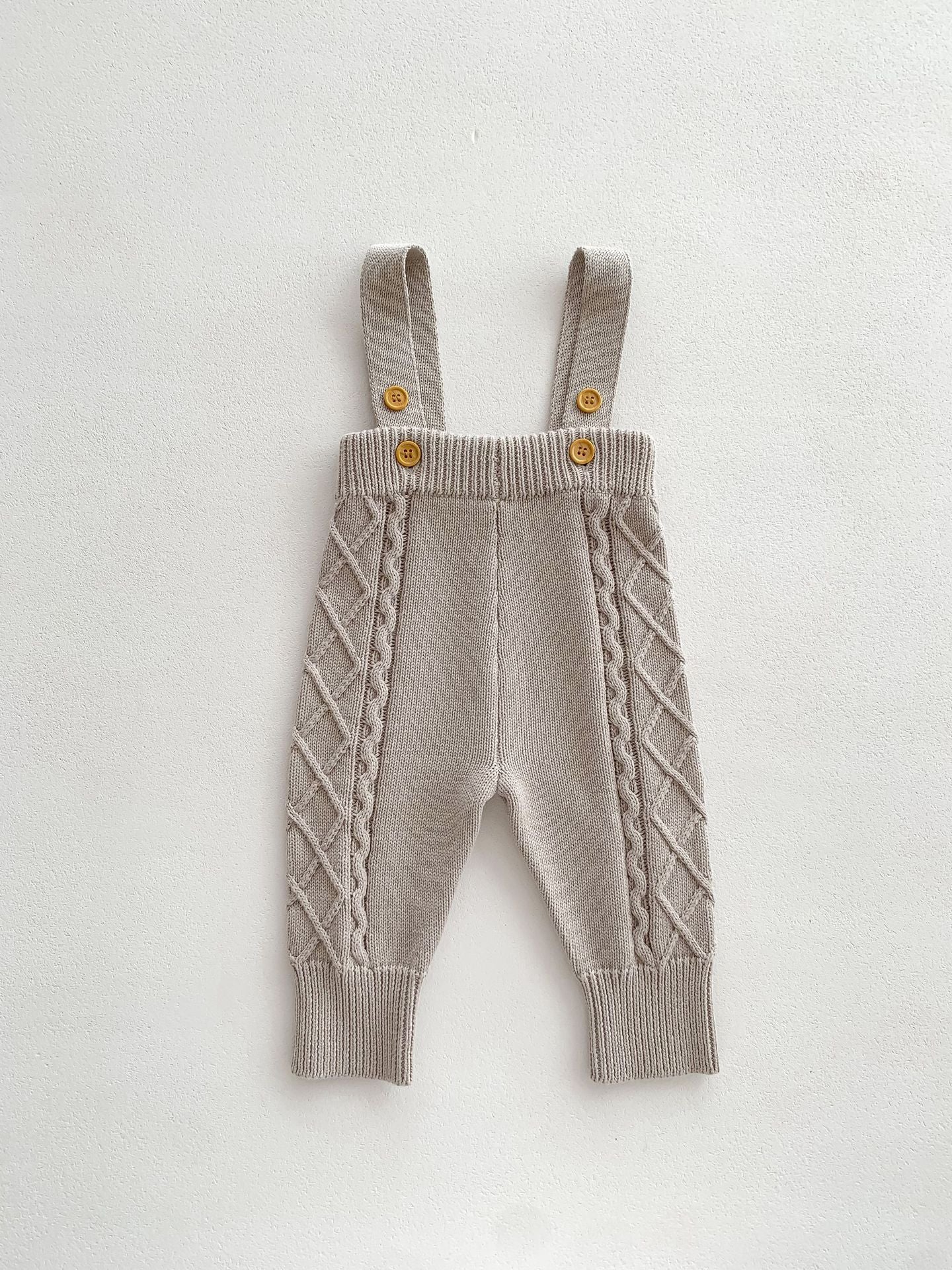 Baby Twist Knitted Suit Pullover Sweater Jumpsuit